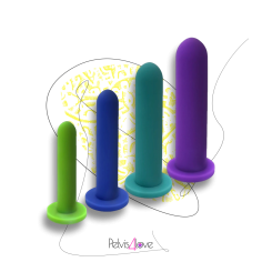 1 Pelvis4love - Flos Dilatatori Vaginali Anali Silicone Kit 4pz