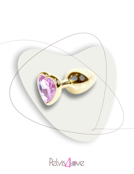Gold Heart Anal Plug Gioiello