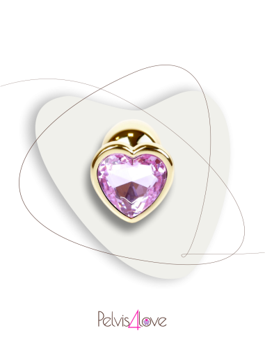 Gold Heart Anal Plug Gioiello
