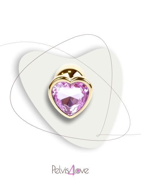 Gold Heart Anal Plug Gioiello