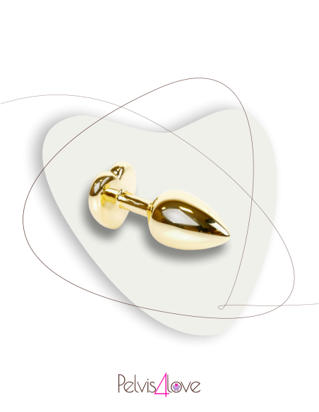 Gold Heart Anal Plug Gioiello