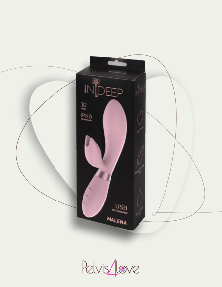 Malena – Vibratore rabbit doppio motore silicone