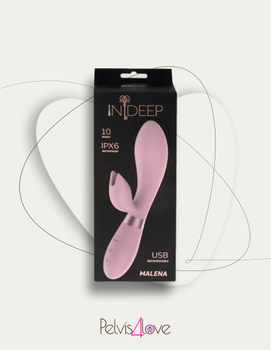 Malena – Vibratore rabbit doppio motore silicone