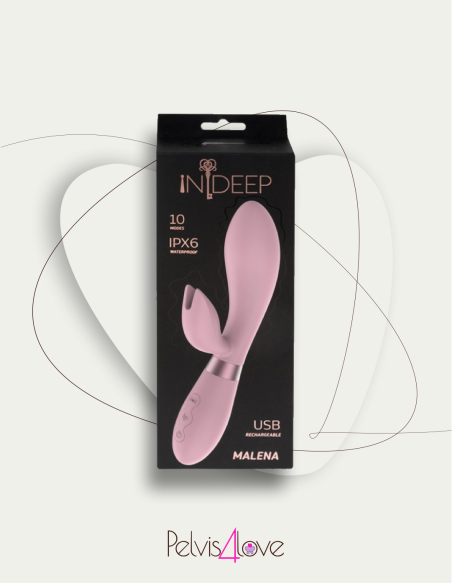 Malena – Vibratore rabbit doppio motore silicone