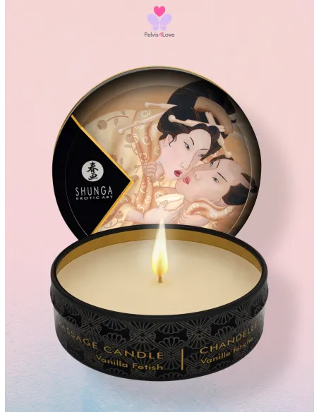 Candela da Massaggio Shunga Vaniglia | Olio tiepido e setoso