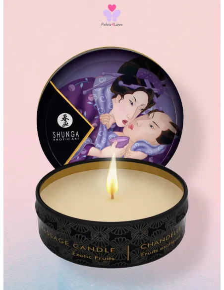 Candela da Massaggio Shunga Frutta Esotica | Olio tiepido e setoso